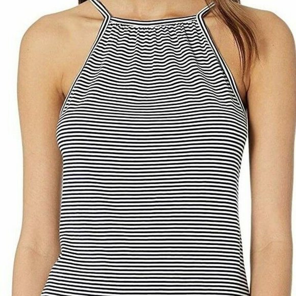 NWT Eberjey Cotton Stripes Halter Tank Size Large - Picture 2 of 10